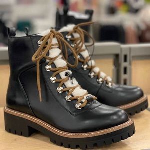 A New Day black fur boots